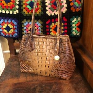 Brahmin, Pecan - Crocodile-Embossed Women's Bag